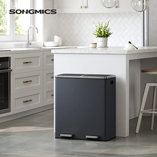 Songmics dobbeltspand, 2 X 30 L dobbeltrumssæt