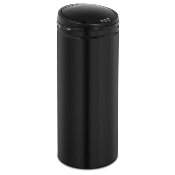 Automatisk, berøringsfri affaldsspand med beholder og bevægelsessensor, rækkevidde 30 cm, 50 l, SORT