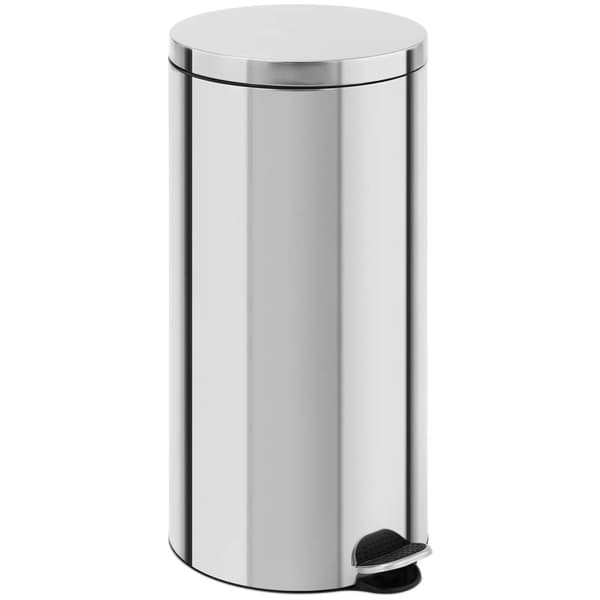Stålaffaldsspand med fodpedal, 30 l