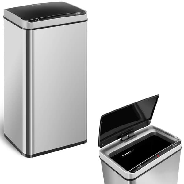 Automaattinen kosketusvapaa roskakori liiketunnistimella, kantama 20 cm, 70 L