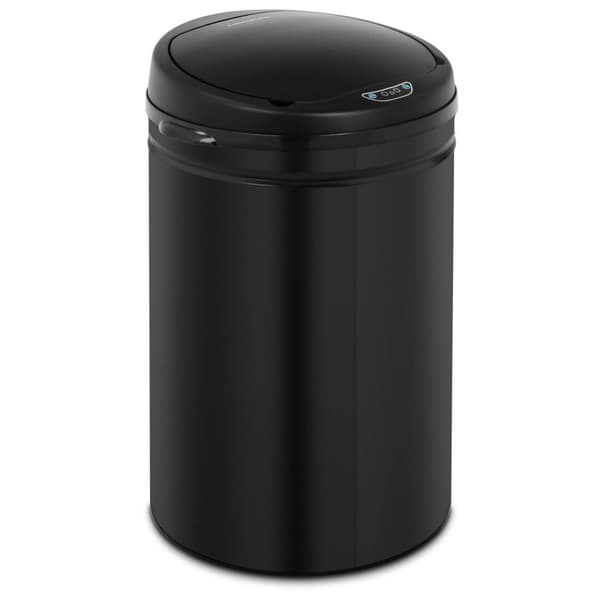 Automatisk berøringsfri affaldsspand med beholder og bevægelsessensor, rækkevidde 30 cm, 30 l, SORT