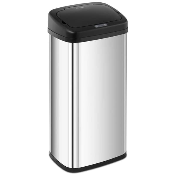 Automaattinen kosketusvapaa nelikulmainen roskakori liiketunnistimella, 30 cm, 40 l