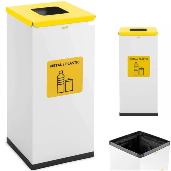 Kurvebeholder til sortering af affaldssorteringsaffald 60 l - metalplast