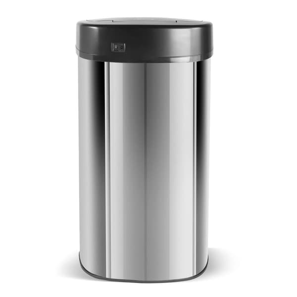 TurboTronic SB68 Papperskorg med sensor – 68 liter – Svart/Rostfritt