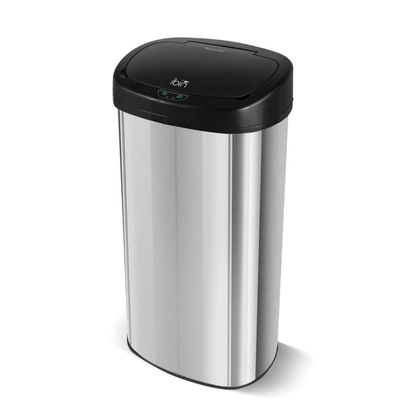 TurboTronic SB68 Papperskorg med sensor – 68 liter – Svart/Rostfritt