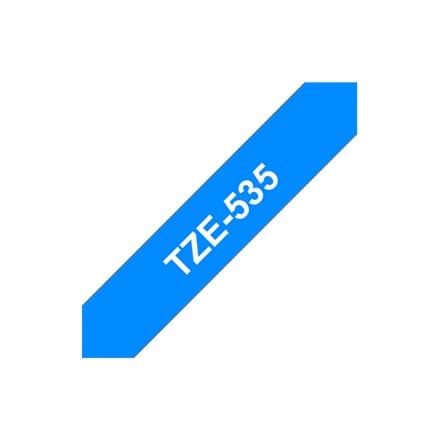 BROTHER P-Touch TZE-535 white on hard blue 12mm