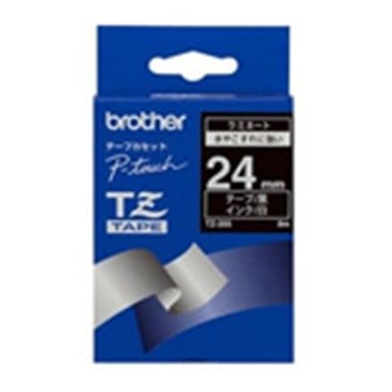 Brother TZe-355 - white on black