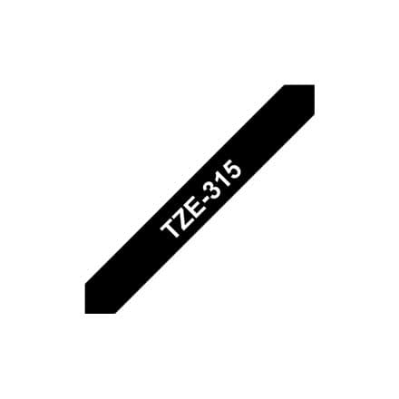 BROTHER P-Touch TZE-315 white on black 6mm