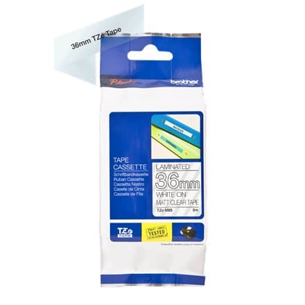 BROTHER TZeM65 tape black on blank surface 36mm