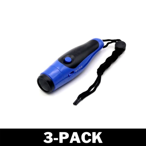 Elektronisk fløjte lærer/dommer/nødsituationer Blå 3-Pack Elektronisk fløjte lærer/dommer/nødsituationer Blå 3-Pack