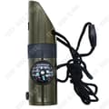 Miniatyrbild 1 av 4: TD® Outdoor Sju-i-ett multifunktionell Whistle Survival Whistle Rescue Whistle med LED-ljustermometer Kompass 7:e