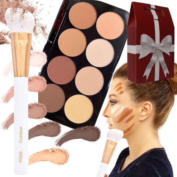 DOUGLAS CONTOURING ANSIGTSMAKEUP BLUSHER BRONZER PALET BRUSH