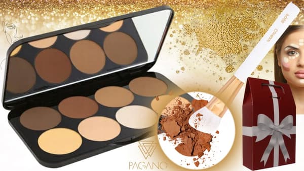 DOUGLAS CONTOURING ANSIGTSMAKEUP BLUSHER BRONZER PALET BRUSH