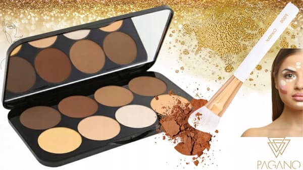 DOUGLAS CONTOURING ANSIGTSMAKEUP BLUSHER BRONZER PALET BRUSH