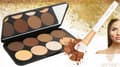 Miniatyrbillede 7 af 11: DOUGLAS CONTOURING ANSIGTSMAKEUP BLUSHER BRONZER PALET BRUSH