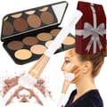 Miniatyrbillede 1 af 11: DOUGLAS CONTOURING ANSIGTSMAKEUP BLUSHER BRONZER PALET BRUSH