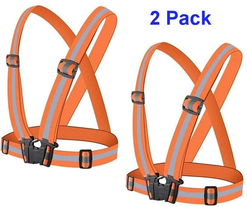 2-Pack Reflexväst - Säkerhetsväst -Reflexsel Hög synlighet