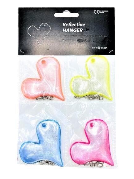 4-pack reflexer ”Hjärtan”