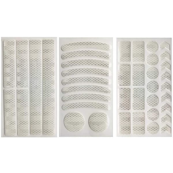 42-PACK Hållbara Reflex Remsor Olika Former