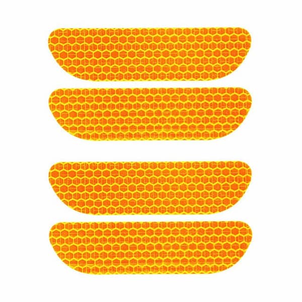 Praktiskt 5-Pack Hållbara Reflexremsor Orange Orange
