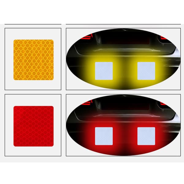 Effektfull 5-Pack Fyrkantiga Reflex Remsor