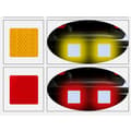 Miniatyrbild 7 av 11: Effektfull 5-Pack Fyrkantiga Reflex Remsor