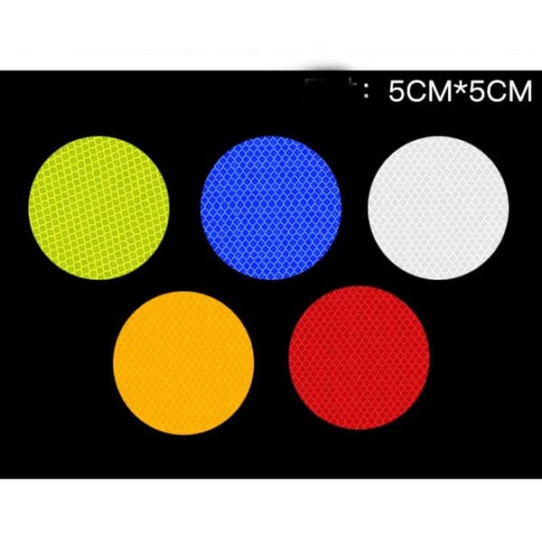 5-Pack Effektfull Reflekterande Cirkel Reflexer