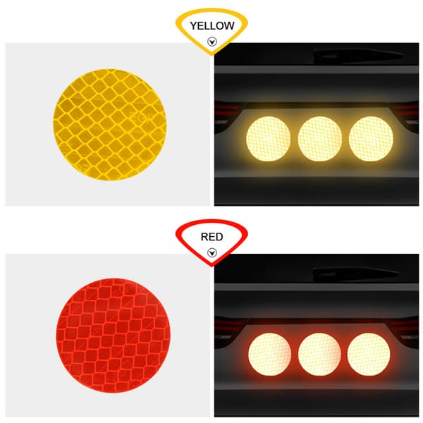 5-Pack Effektfull Reflekterande Cirkel Reflexer