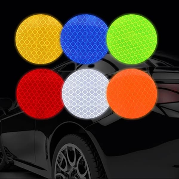 5-Pack Effektfull Reflekterande Cirkel Reflexer