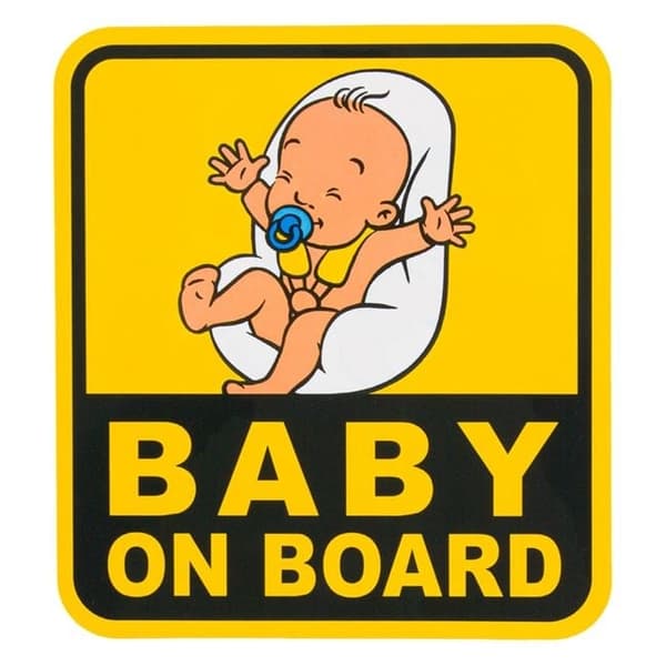 Bilskylt - BABY ON BOARD