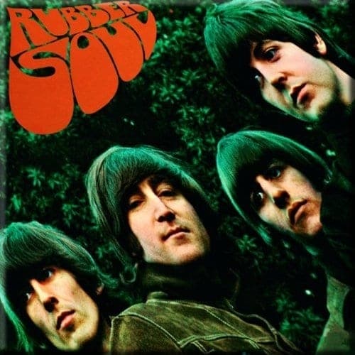 The Beatles Fridge Magnet: Rubber Soul