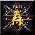 Miniatyrbillede 1 af 2: The Sex Pistols Fridge Magnet: Bull Dog & Flag