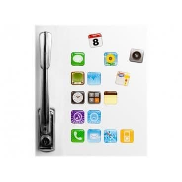 Magnet - iPhone - 18 Tillbehör - PVC - 21x21x4mm - Praktiska Magneter