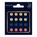 Miniatyrbild 1 av 2: Magnet - Draeger Paris - Set om 16 - Guld, Blå, Rosa - 1 cm i diameter - Kontorsmaterial