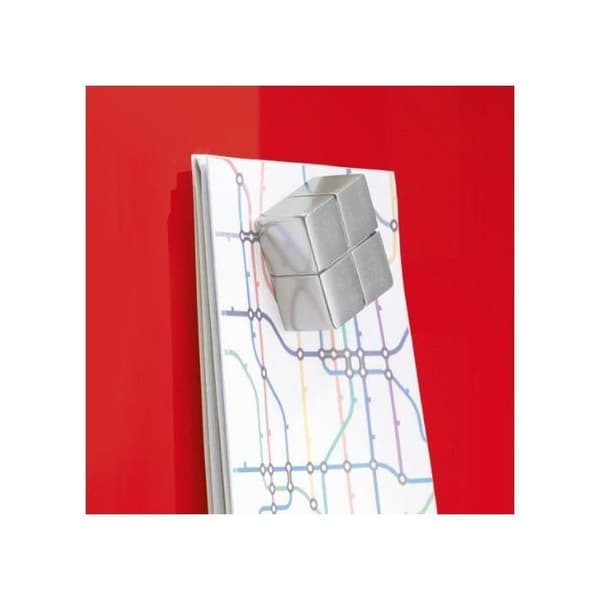 SIGEL GL122 Magnetisk glasskiva, 60 x 40 cm, röd - Artverum