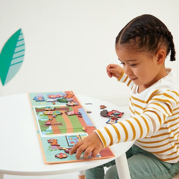 Magnéti'Stories Tamdjur - Magnetiskt utbildningsspel 30 magneter - Barnleksak i FSC-kartong - Från 3 år