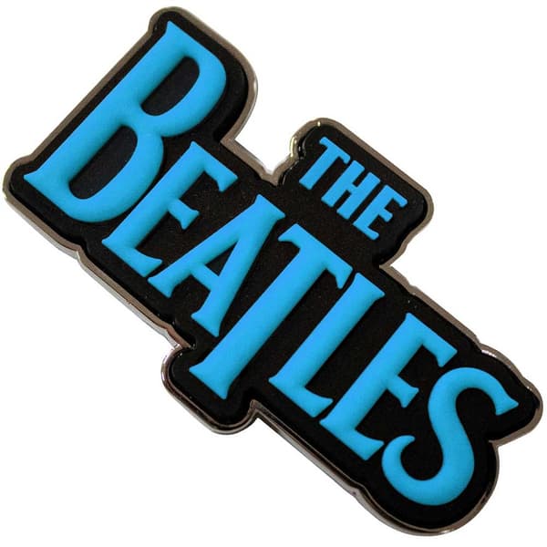 The Beatles Fridge Magnet: Sky Blue Drop T Logo