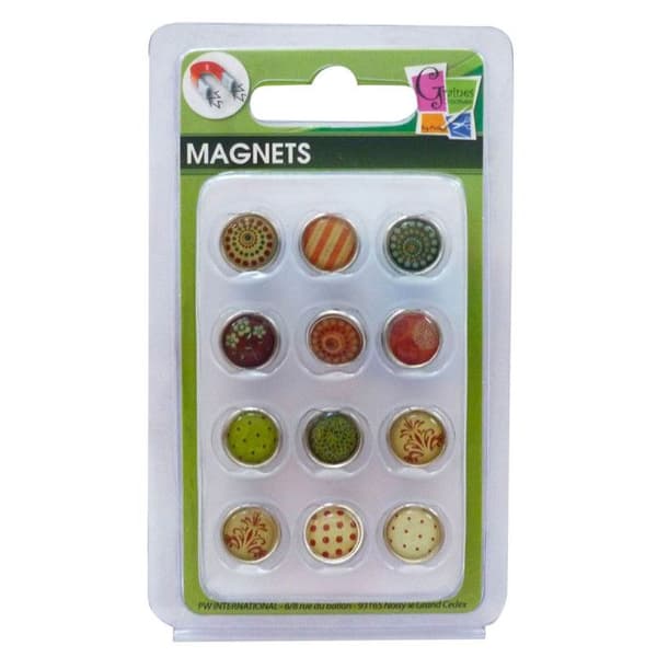 Mini epoxymagneter Ø12mm Höst 12 stycken