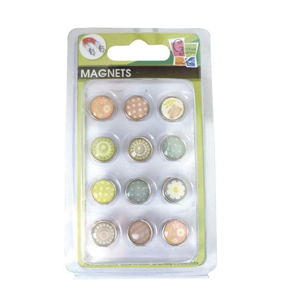 Mini epoxymagnet Ø12mm Vår 12 stycken