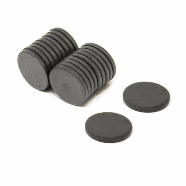 Magnet expert ltd - F253F-25 - Magnet Expert Pack 25 Y10 Isotropic Ferrite Magnets Styrka 0,5 kg 25 x 3 mm