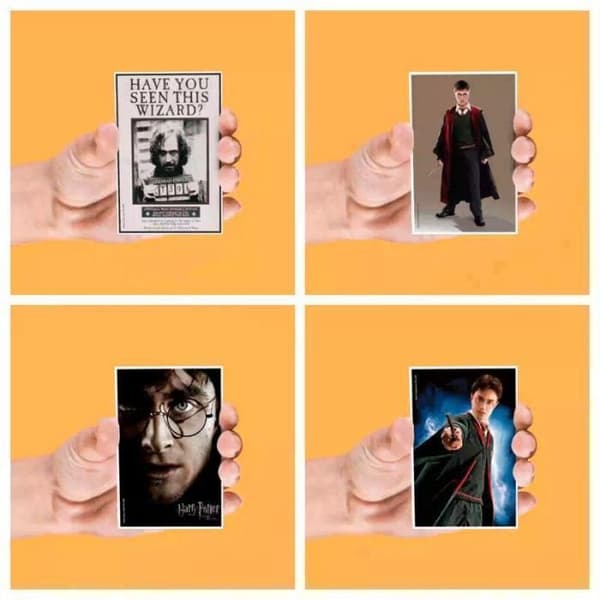 Magneter Harry Potter set om 4 - - - Ocio Stock