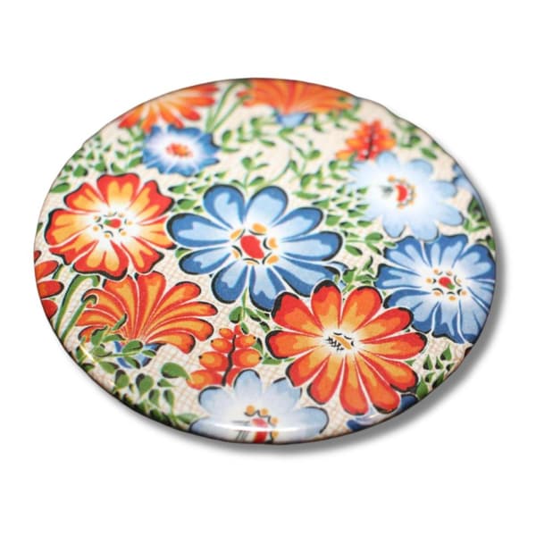 Magnet folk opole blomster beige