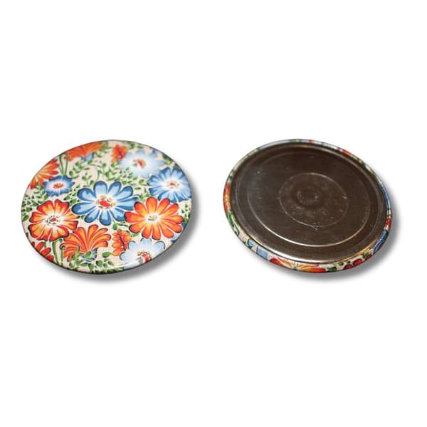 Magnet folk opole blomster beige