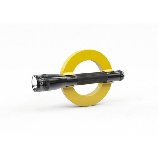 Magnet - DAHLE - Mega Magnet Circle XL - 80 mm - Gul - Med Stöd