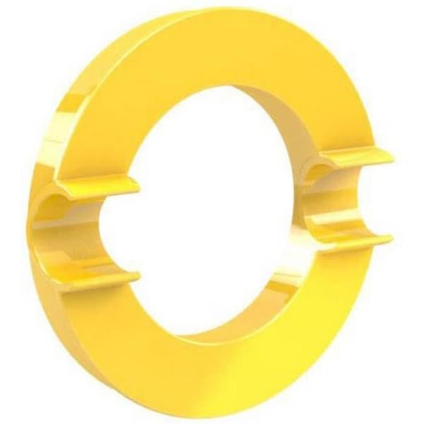 Magnet - DAHLE - Mega Magnet Circle XL - 80 mm - Gul - Med Stöd
