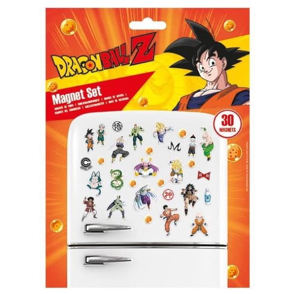 Magneter - DRAGON BALL Z - Paket med 19 - Bredd 18 cm - Längd 24 cm