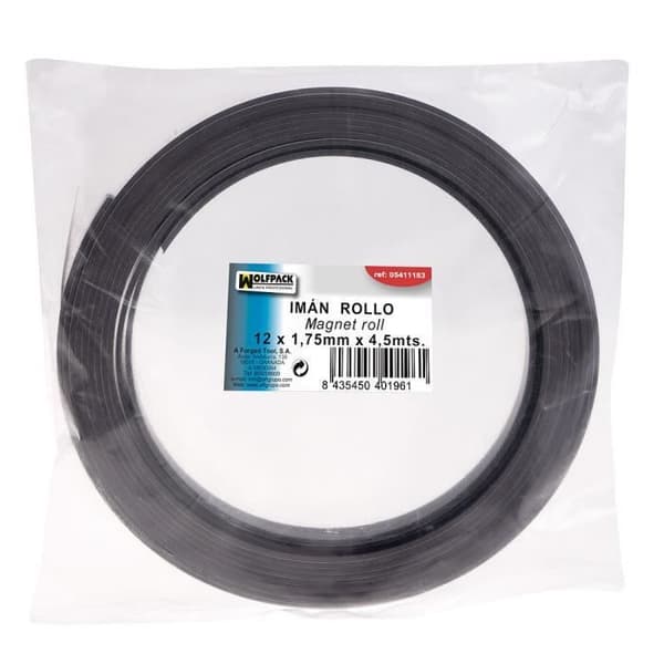 Wolfpack magnetrulle 1,2 cm x 1,75 mm. Rulla 4,5 meter