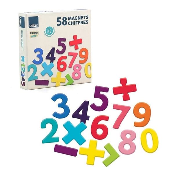 Vilac - Trämagneter 58 siffror