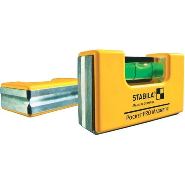 Mini-Pocket Level - Stabila - 7cm - Magnetisk - Aluminium - Noggrannhet ± 0,1°