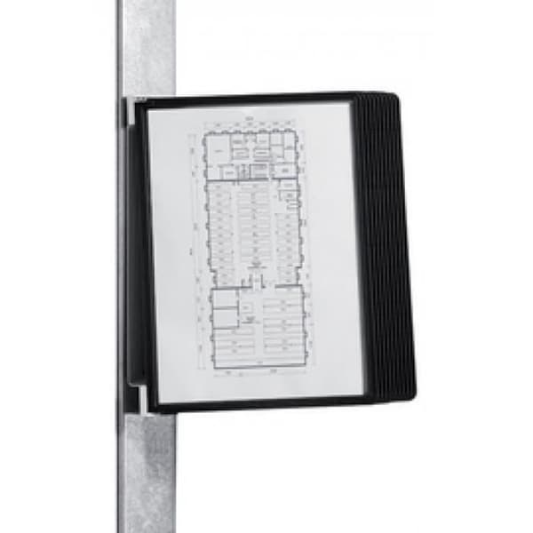 DURABLE "VARIO MAGNET 10" väggfäste, komplett set 0,000000 Svart